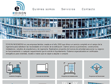 Tablet Screenshot of edisoningenieria.com